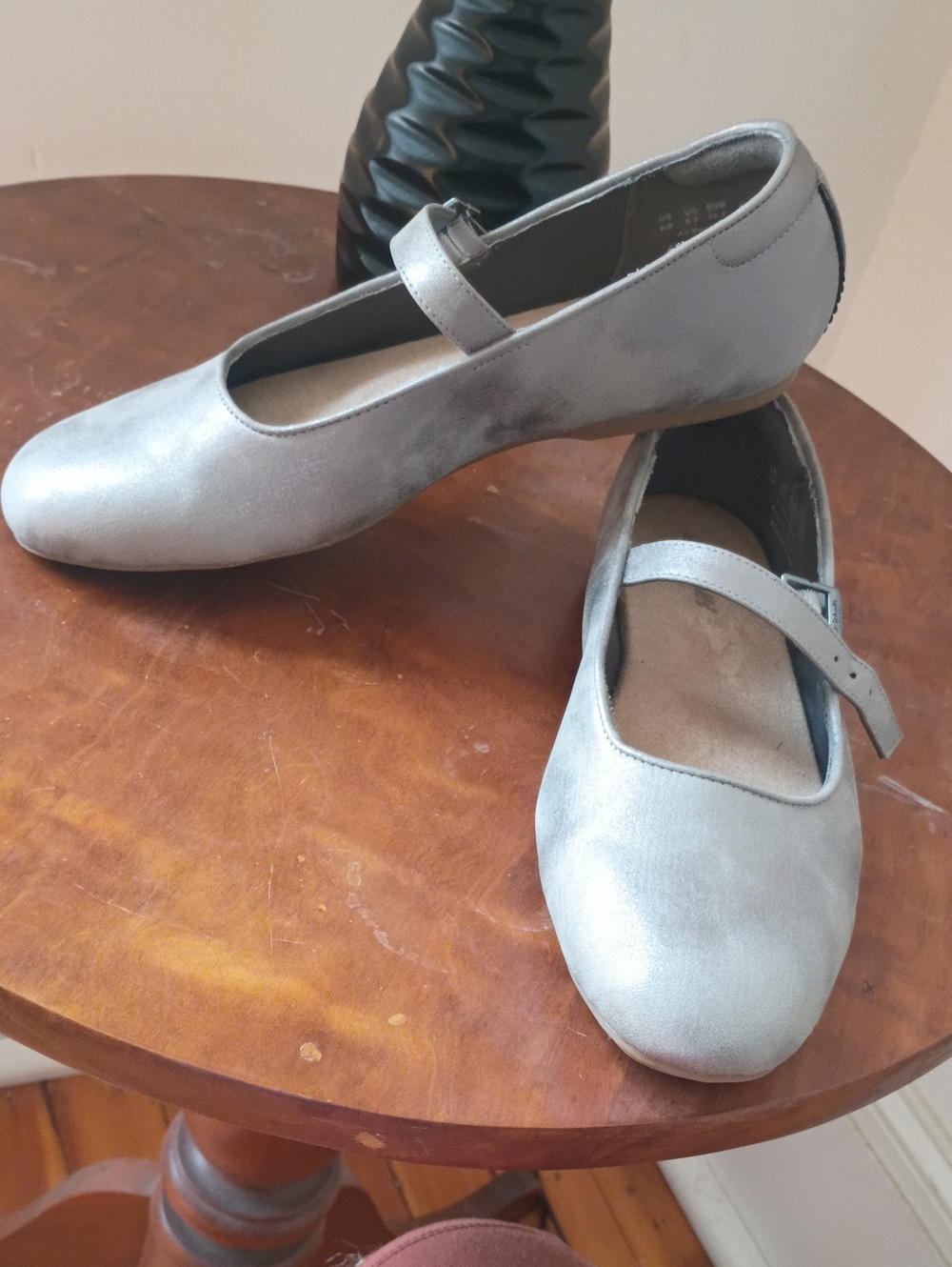 Dr Scholl's Wexley Mary Jane Flat In Pewter